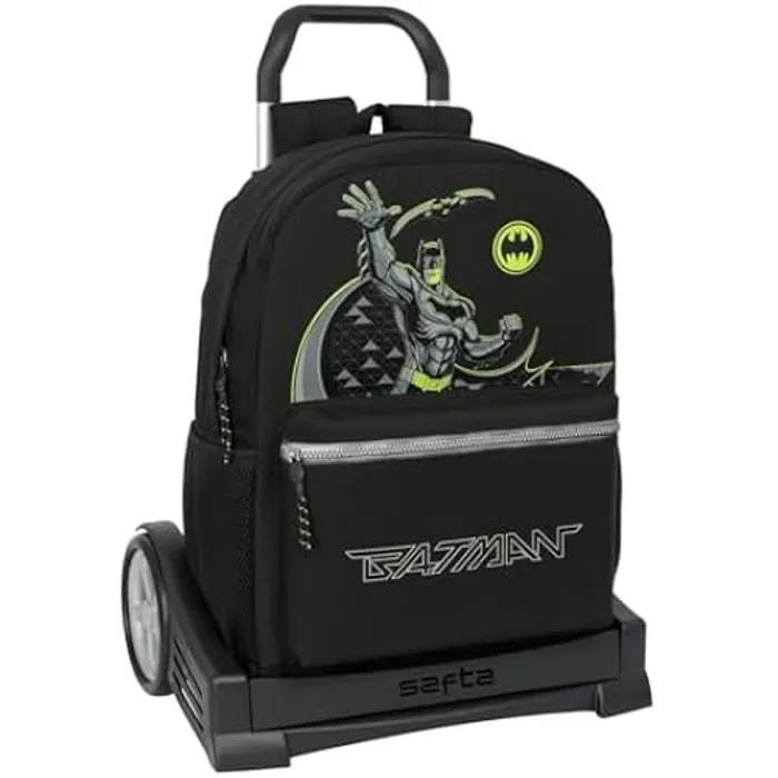 Sac à dos - SAFTA - BATMAN GAME OVER - Ergonomique - Chariot Evolution - Noir pour enfants-0