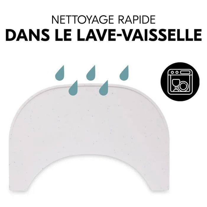 Plateau chaise haute tapis beige moucheté-2