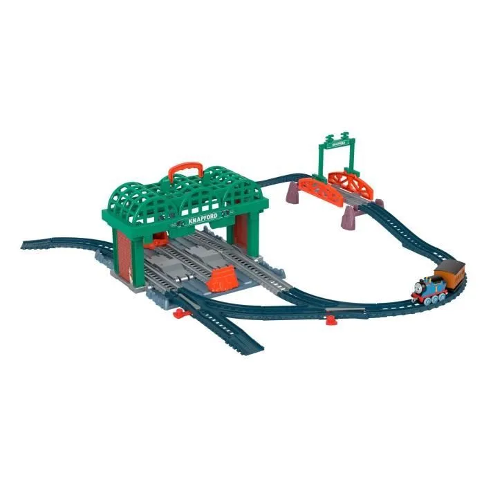 FISHER-PRICE - LITTLE PEOPLE - La Grande Gare De Knapford - Train motorisé Thomas - 23 pièces - 3 ans et +-0