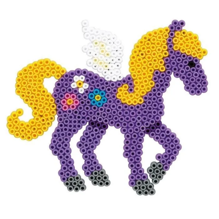 Boîte cadeau HAMA - Les Chevaux Magiques - 4000 perles + 2 plaques - Jouet créatif pour enfant de 5 ans et plus-3