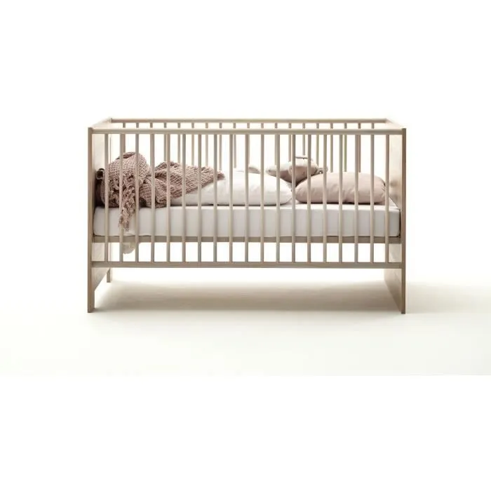 Chambre bébé Duo : Lit 70 x 140 cm + Commode à langer AHOI - Chêne - TREND TEAM-2