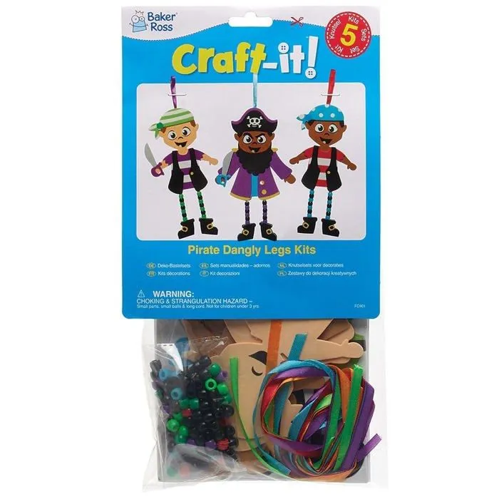 Jeu de peinture Baker ross - FC901 - Decorations en forme de Pirates - Lot de 5, Activites Manuelles pour Enfants ()-3