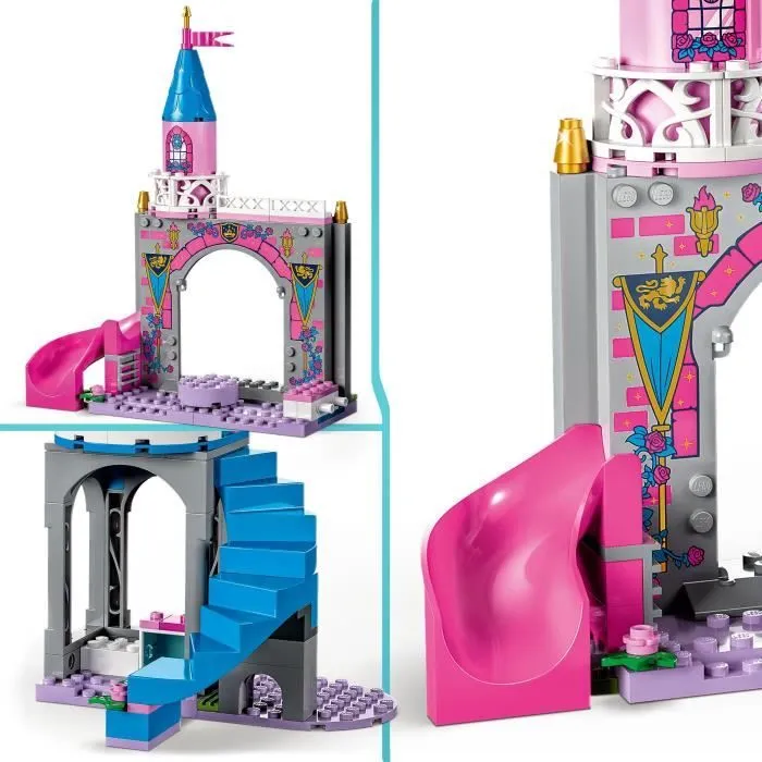 LEGO® Disney Princesse 43211 Le Château d’Aurore, Jouet avec Figurine Belle au Bois Dormant-1