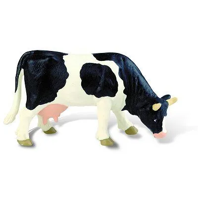 Figurine - BULLYLAND - Vache noire et blanche - 10.5 (L) x 6 cm (H) - Mixte-0