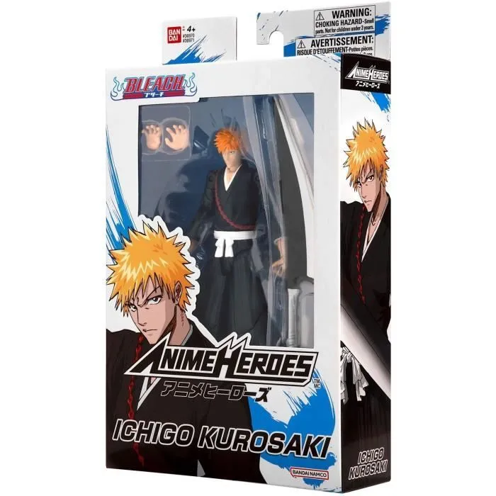 Figurine Anime Heroes 17 cm - Kurosaki Ichigo - Bleach - BANDAI-6
