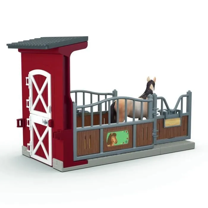 Coffret Box avec Jument Mustang, Figurine réaliste, Taille 24 cm, SCHLEICH 42724 Farm World, Dès 4 ans-2