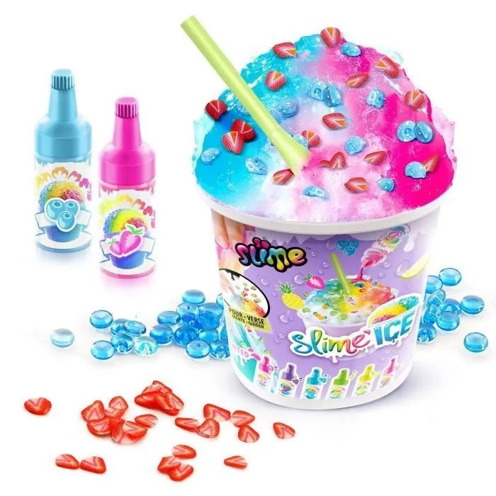 Canal Toys - SO SLIME DIY - Slime Ice Mega Cup - Avec 2 colorants parfumés, 1 cuillere et des décorations - SSC 300-2