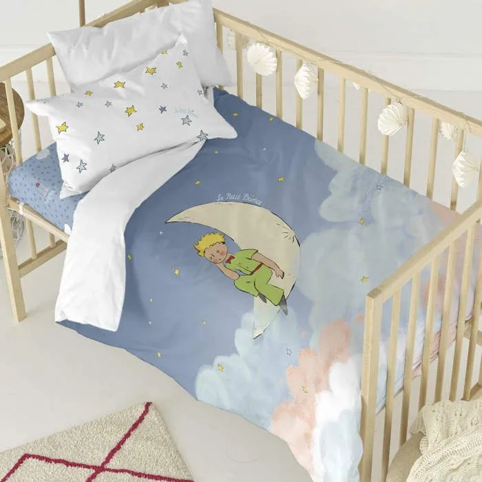 Parure housse de couette 2 pièces La lune 115x145 cm (Lit Bébé)-0
