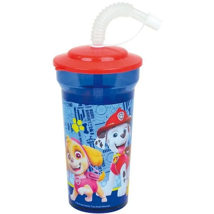 Lot vaisselle - FUN HOUSE - PAT'PATROUILLE - Verre, 2 Assiettes creuses Ø16 cm, couverts, gourde, gobelet et mug-8