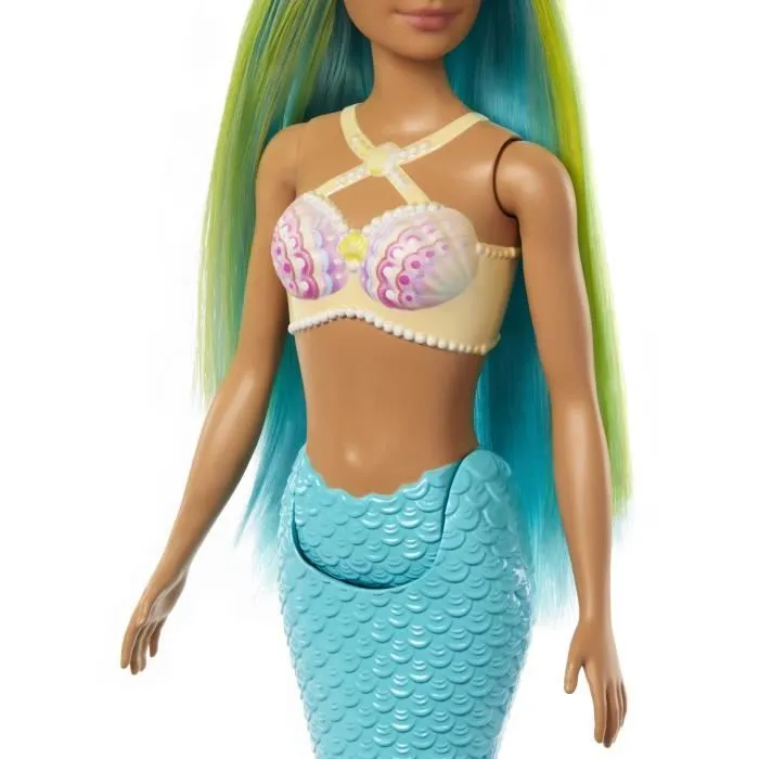 Barbie-Poupées Sirènes avec cheveux et nageoire colorés et serre-tête HRR03-2