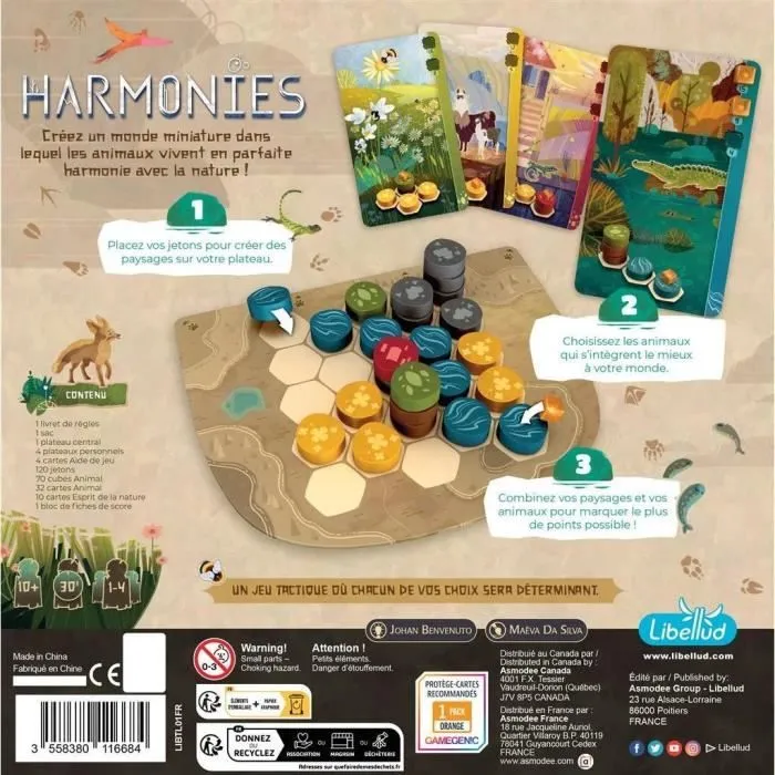 Jeu de société - LIBELLUD - Harmonies - 8 ans - Intérieur - Mixte - Jeu de plateau-2