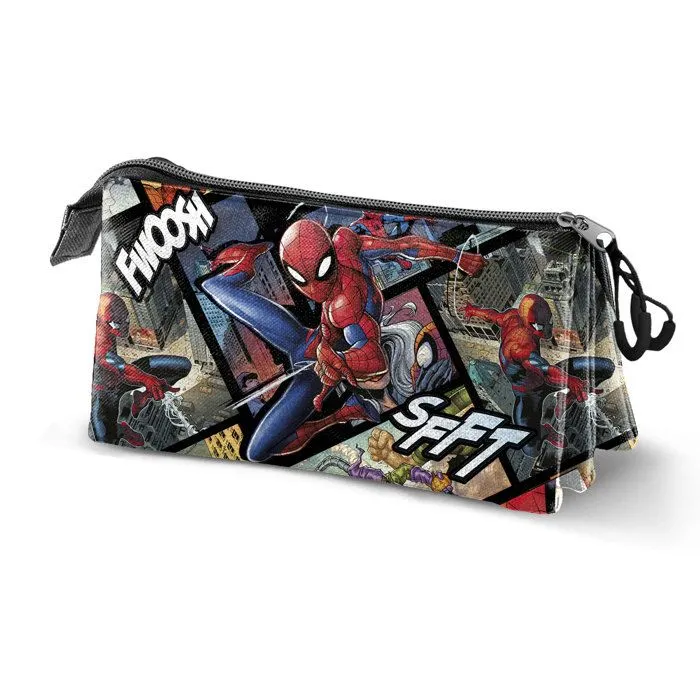 Trousse Triple - Marvel Spiderman Panels - Multicolore - Taille Unique-0