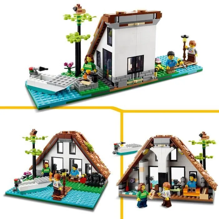 LEGO® Creator 3-en-1 31139 La Maison Accueillante, Maquette avec 3 Maisons Différentes, et Figurines-3