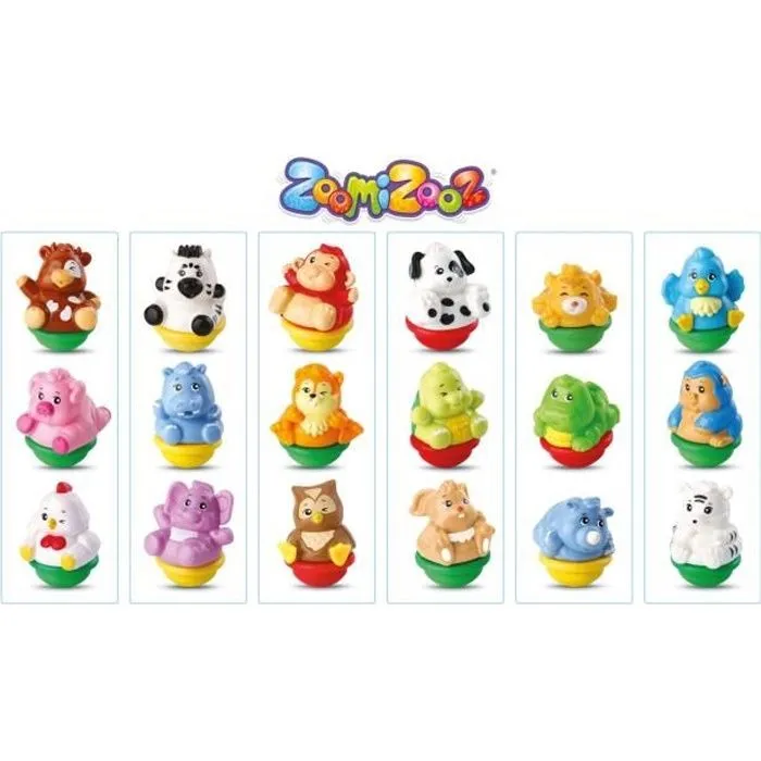 Jouet culbuto VTECH - Tube Trio Animaux ZoomiZooz - 1 à 5 ans-0