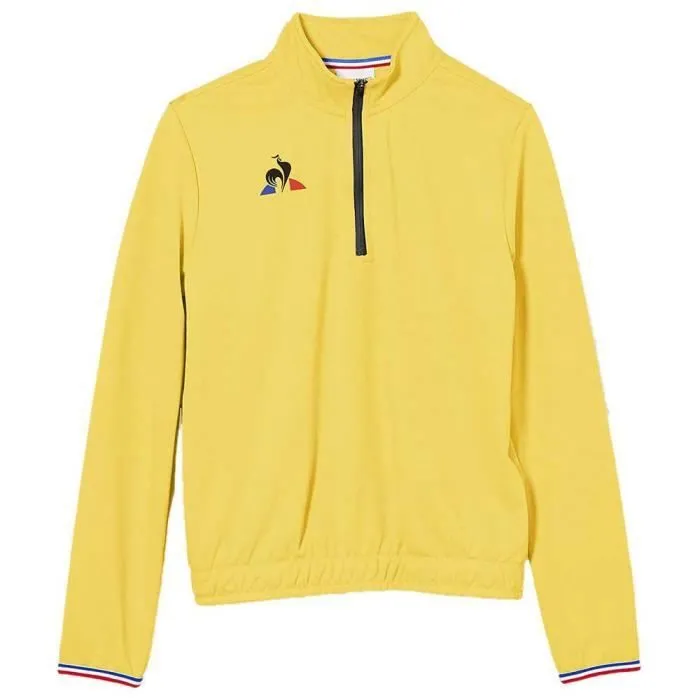 Sweat à Capuche - Le Coq Sportif - Training N1 - Jaune Original - Manches Longues - Col Capuche-0