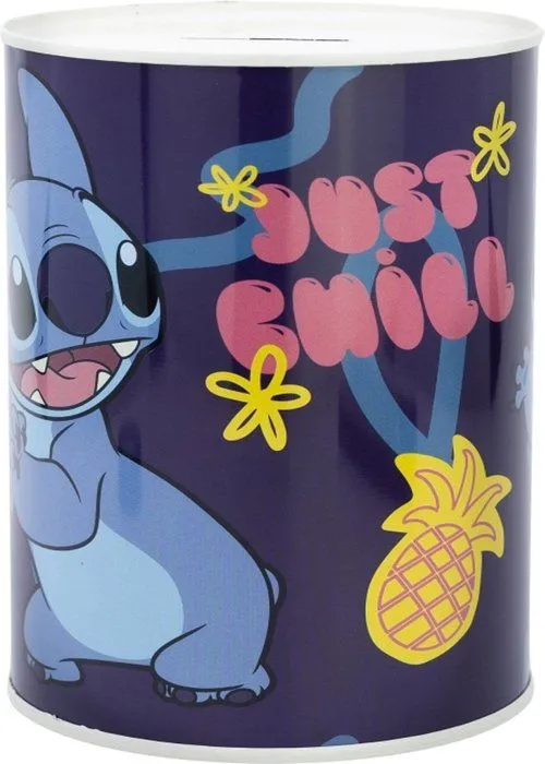 Tirelire en métal - DISNEY - LILO ET STITCH - Multicolore - Cylindrique - Pour enfants-1
