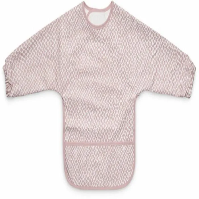 Bavoir Imperméable avec manches Mouw Snake Rose Tendre - Jollein-1