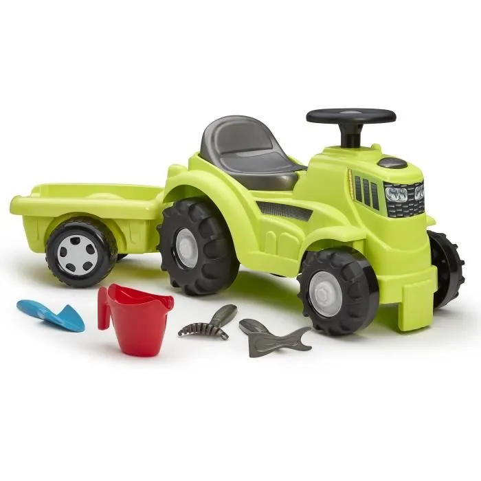 Porteur Tracteur remorque - ECOIFFIER - Siège inclinable - Accessoires de jardin - 12-36 mois-1