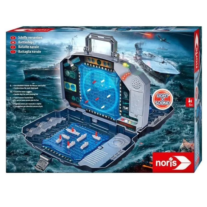 Jeu de bateau électronique dans une valise Lumière et sons Simba-0