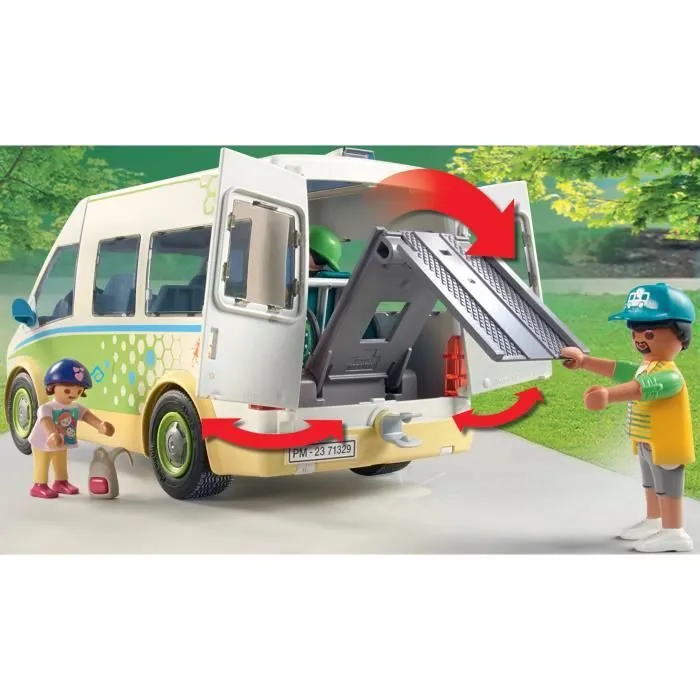 PLAYMOBIL 71329 Bus scolaire, City Life, L'école, 53 pièces, Dès 4 ans-3
