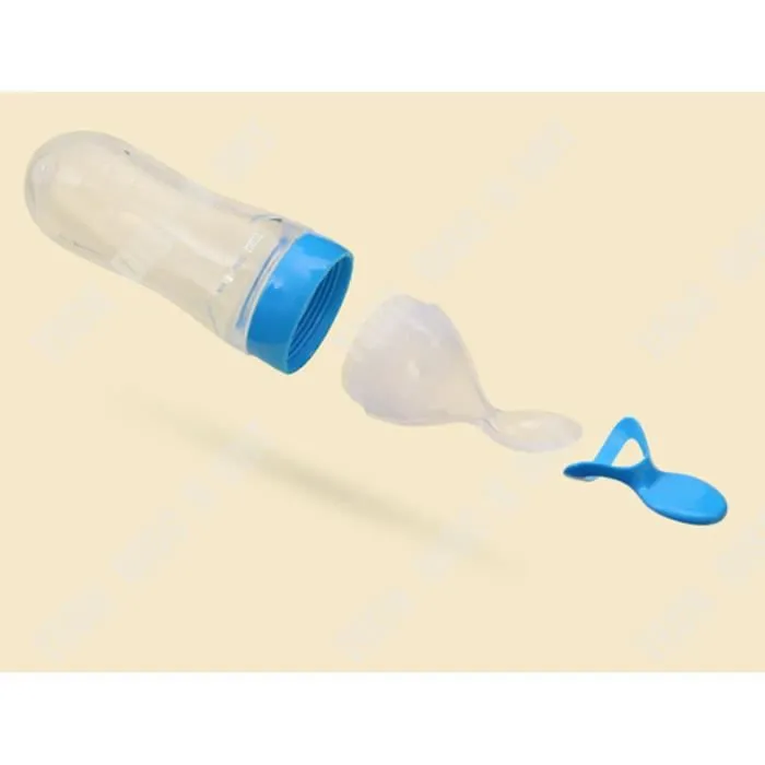 TD® biberon cuillere bebe cuisine lait magique 4+ nouveau né fille garçon maman silicone confort pour eau sauce grande contenance-1