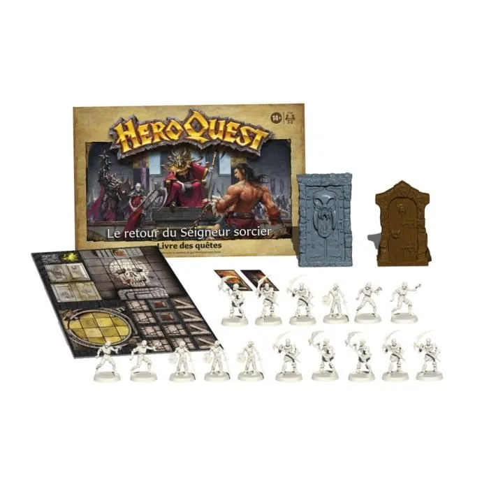 HeroQuest, extension Le retour du Seigneur sorcier, à partir de 14 ans, système de jeu HeroQuest requis - Avalon Hill-2