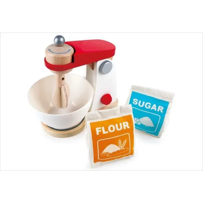 Robot de cuisine en bois - Hape - Blender fonctionnel - Jouet d'imitation-1