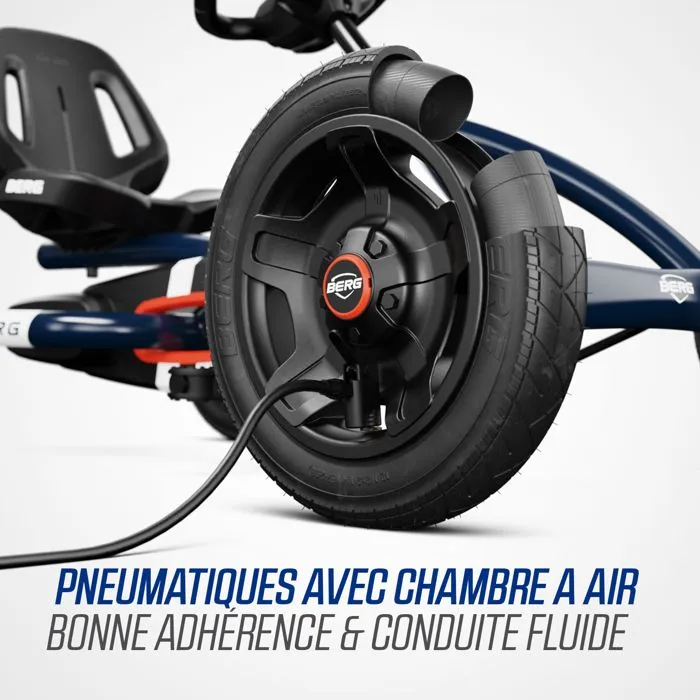 Kart avec siège réglable et pneus à air Buddy Classic Blue BERG-2
