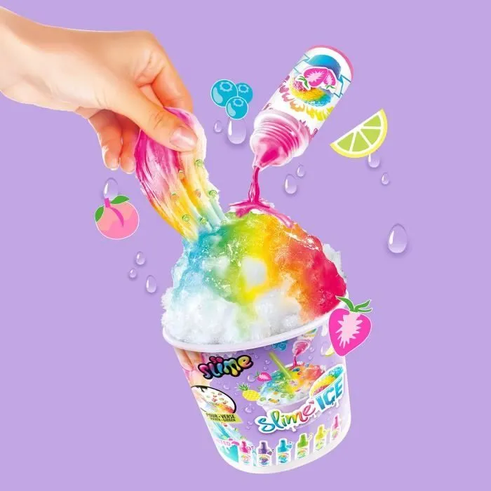 Canal Toys - SO SLIME DIY - Slime Ice Mega Cup - Avec 2 colorants parfumés, 1 cuillere et des décorations - SSC 300-7