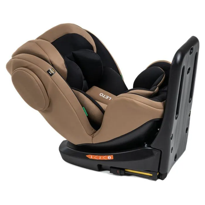 BEBELISSIMO - Siège auto Isofix - pivotant 360 ° - 40-150cm - 0-36kg - i-size - Leto - beige - protections latérales-3
