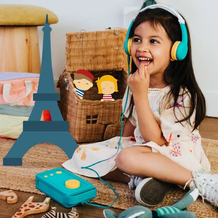Livre audio interactif - Lunii - Coffret Suzanne et Gaston à Paris - 12 histoires - 1h07 d'écoute - Dès 3 ans-3