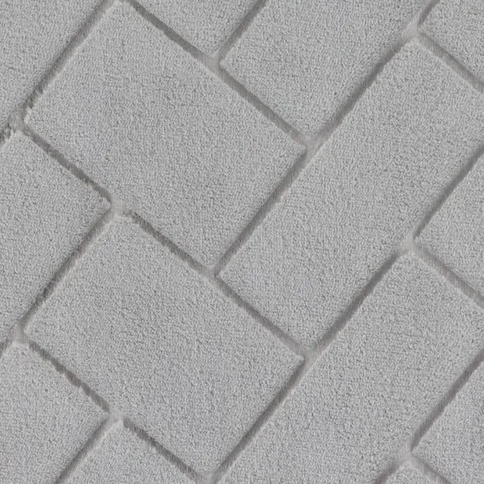 TENDANCE - Tapis de salle de bain Gris en relief 40 x 60 cm-2
