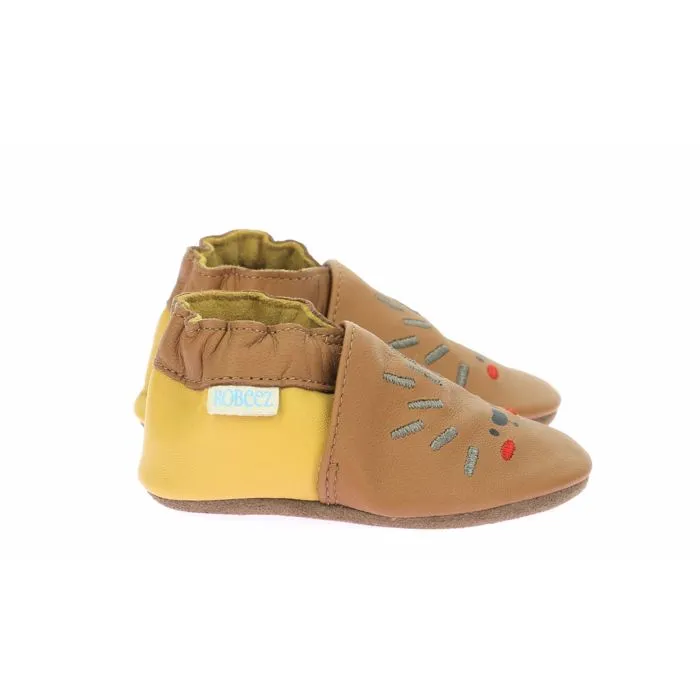 Chaussons - ROBEEZ - Hedge Joy - Cuir 100% - Camel - Taille 25/26-0