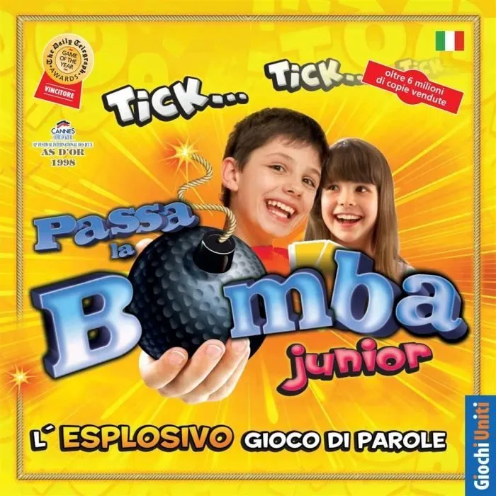 Jeu de société - Giochi Uniti - Passa La Bomba Junior - Jeu d'ambiance - Intérieur - Mixte-0