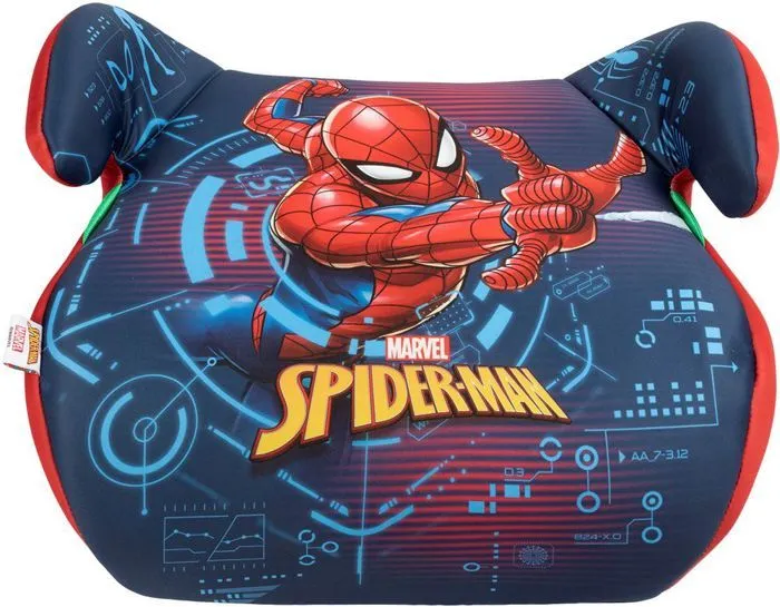 Siège auto rehausseur Tataway Marvel Spiderman i-Size ECE R129, enfant 125-150 cm, graphismes super-héros sur fond bleu-3