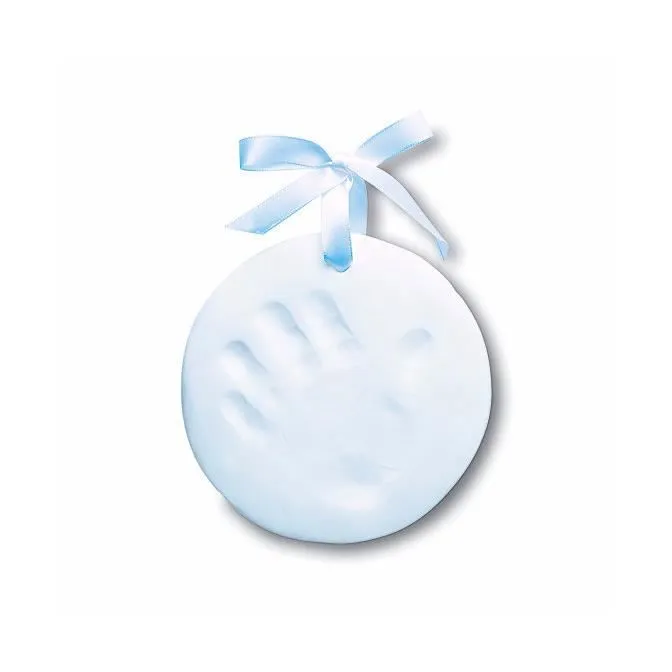 Kit d'empreinte bleu pour main ou pied pour bébé-0