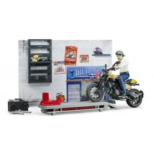 Atelier de moto bworld - Bruder - 62102-1