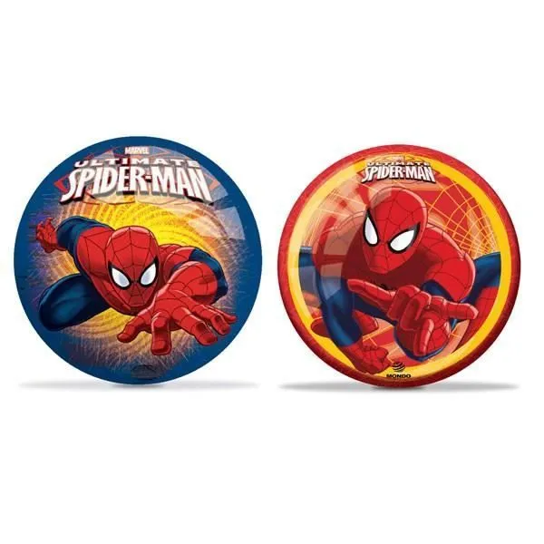 Mini balle Spiderman - MONDO - 14 cm - Rouge - Garçon - Licence Cars-0