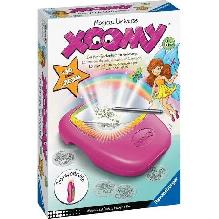 Machine à dessin nomade Ravensburger Xoomy® Midi Magical Universe pour enfants de 6 ans et plus-0