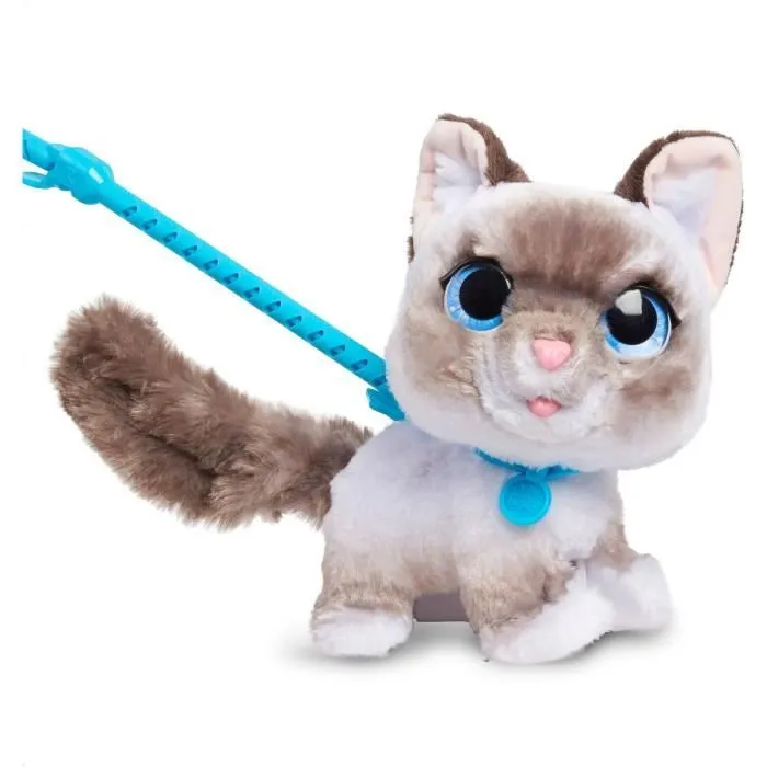 Jouet interactif - FURREAL FRIENDS - Chaton Grand Marcheur 23 cm - Animal interactif avec laisse-1
