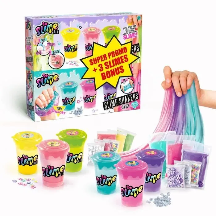 Canal Toys - Slime shakers 3 + 3 bonus-0