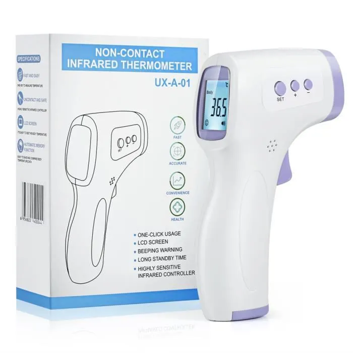 thermomètre frontal infrarouge sans contact sans pile-3