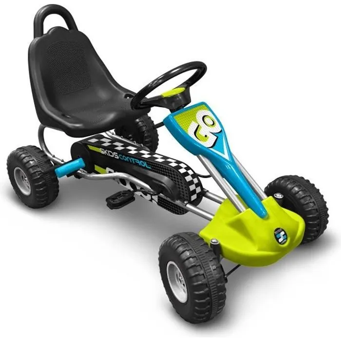 Go Kart à pédales - STAMP - SKIDS CONTROL - Siège réglable - Frein à main - Cadre acier-0