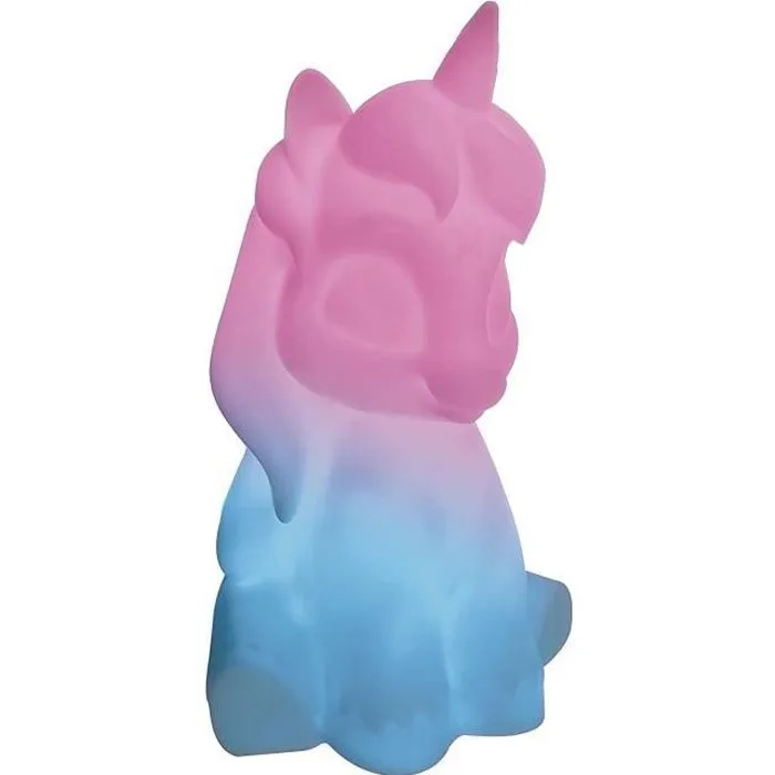 Licorne Veilleuse en 3D env 20 cm avec diffusion lumière en couleurs-0