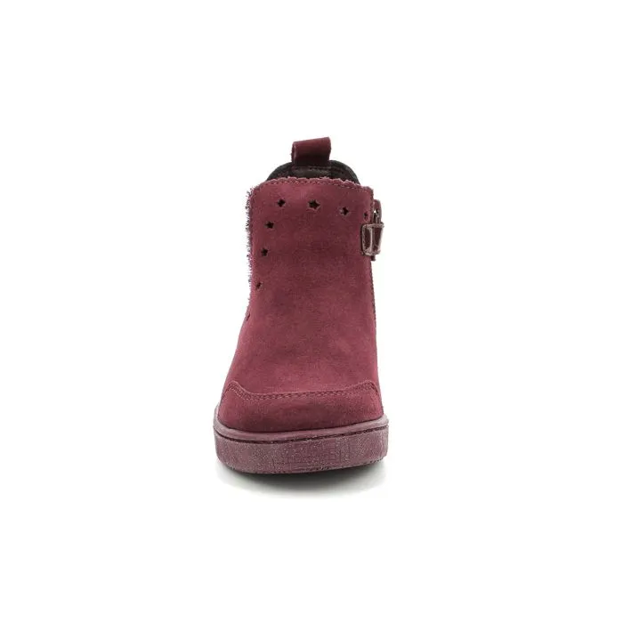 Boots - Mod 8 - Blanou - Cuir - Rouge bordeaux - Fermeture zip et élastique-4