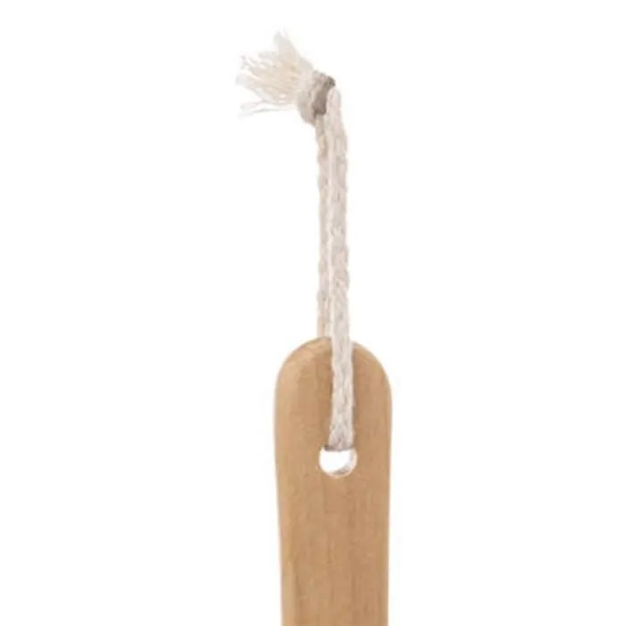 Brosse à Dos & Fleur de Douche "Textile" 40cm Naturel Marron-2