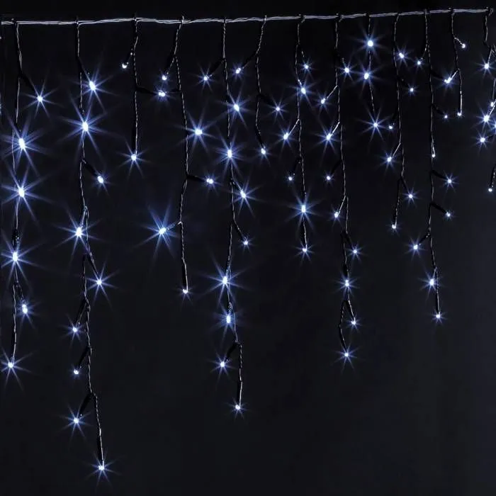 Rideau scintillant - Feeric lights & christmas - 120 LED - Blanc froid - Programmable - Extérieur-1