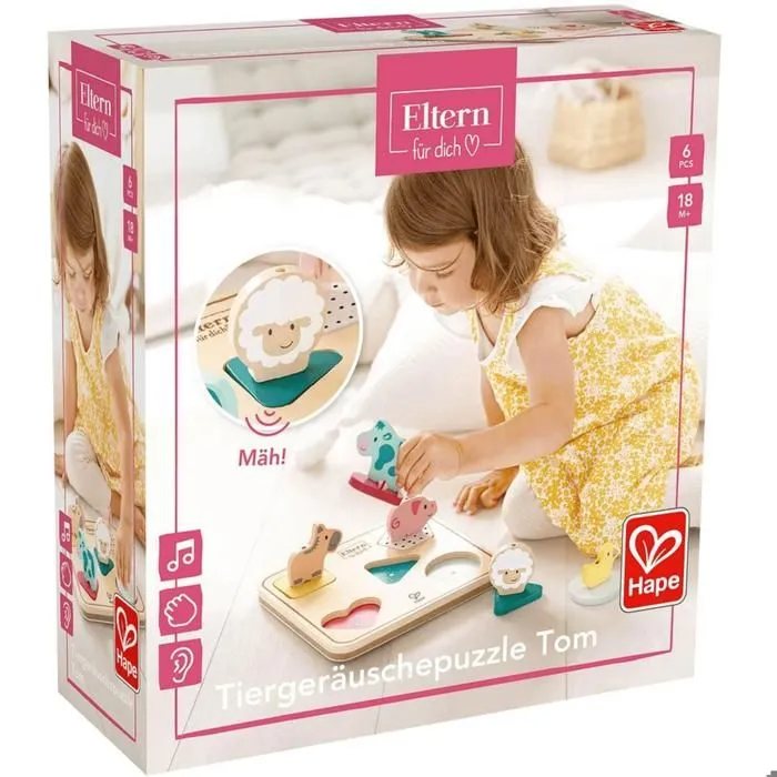 Puzzle 3D sonore - HAPE - Animaux de la ferme - Multicolore-3