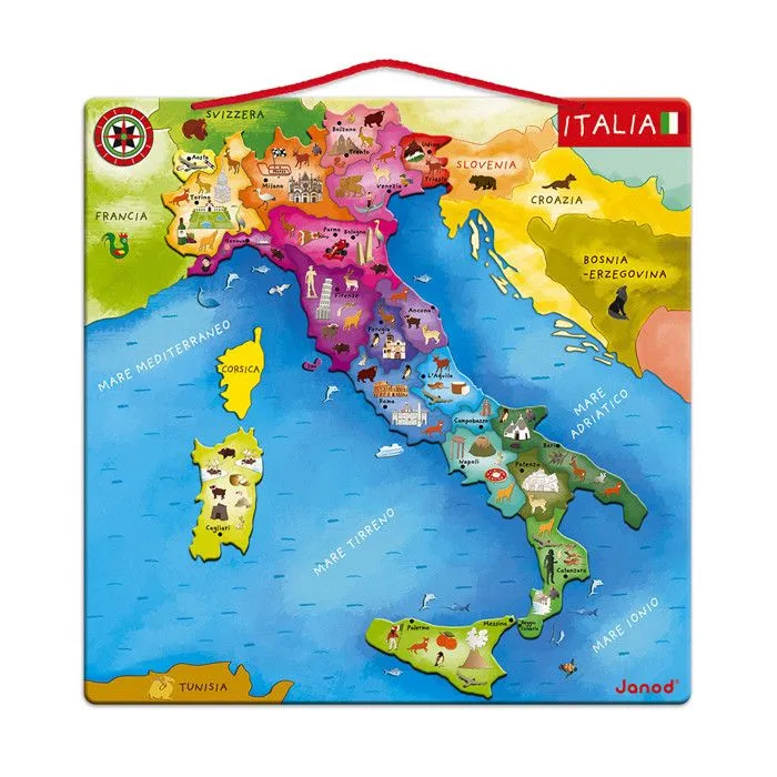 Carte Magnétique Éducative - JANOD - J05488 - Multicolore - Intérieur - 1 joueur ou plus-1