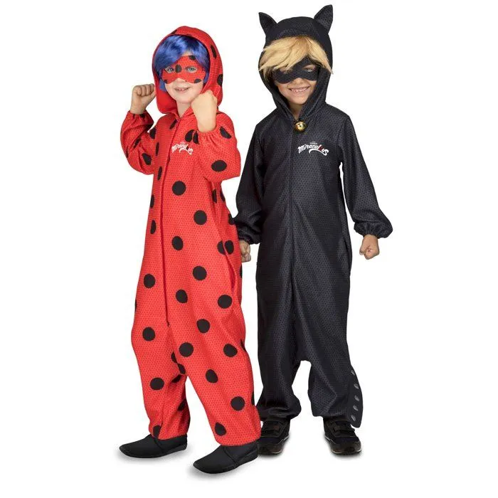Déguisement Pyjama Ladybug Miraculous Fille - Rouge - Personnage Fiction - Polyester-1
